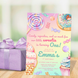 Sweet One Invitation Kaart