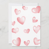 Sweet One Invitation, Sweetheart One Party, Heart Kaart (Achterkant)