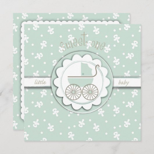 Sweet One Kaart Square (Voorkant / Achterkant)