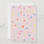 Sweet One Leuke Waterverf Donut 1e Verjaardag Kaart (Achterkant)