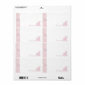 Sweet One Meisje Naam Tag Etiket (Full Sheet)