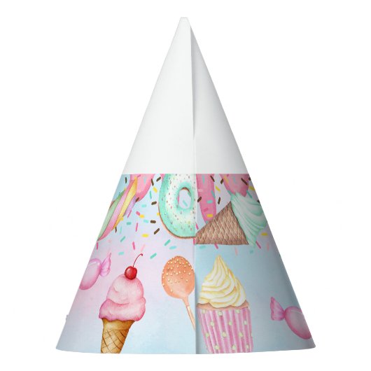 Sweet One meisje verjaardagsfeestje pet. Feesthoedjes (Achterkant)