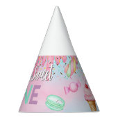 Sweet One meisje verjaardagsfeestje pet. Feesthoedjes (Rechts)
