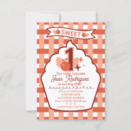 Sweet One Photo Invitations Flat Thank You Card Bedankkaart