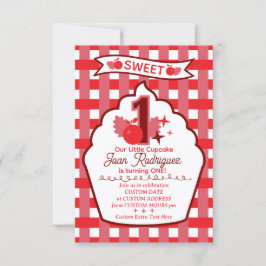 Sweet One Photo Invitations Flat Thank You Card Bedankkaart