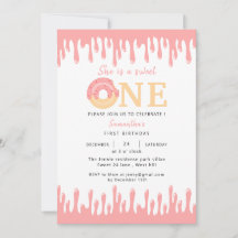 Sweet One Pink Donut 1st verjaardag