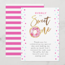 Sweet One Pink Donut Birthday Party