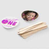 Sweet One Pink Girl First Birthday Donut Sprinkles Handwaaier (Niet-gemonteerd)