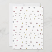 Sweet One Schattige Groovy Ball Verjaardagsfeestje Kaart (Achterkant)