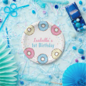 Sweet One Sprinkles Donut 1st Birthday Papieren Bordje (Feest)