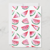 Sweet One Summer Party Kaart voor meisjes (Achterkant)