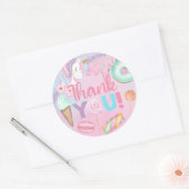 Sweet One Unicorn meisje verjaardag dank u sticker (Envelop)