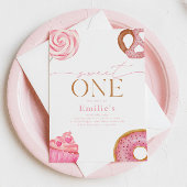 Sweet One verjaardagsfeestje uitnodigingen