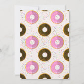 Sweet One verjaardagsuitnodiging Kaart (Achterkant)