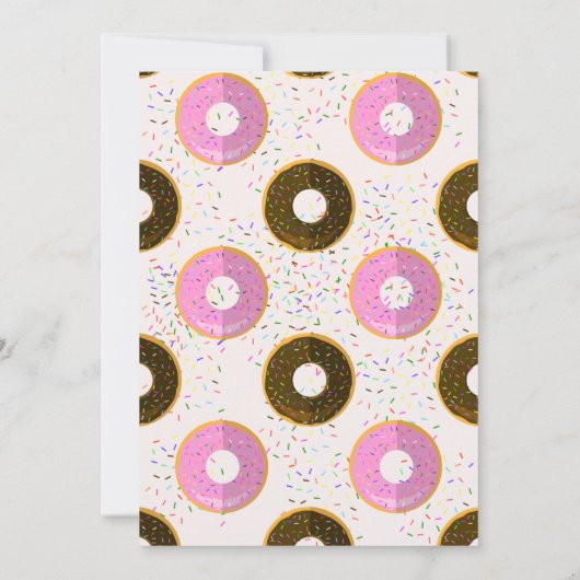 Sweet One verjaardagsuitnodiging Kaart (Achterkant)