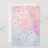 Sweet One verjaardagsuitnodiging voor meisje Kaart (Achterkant)