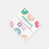 Sweet One waterverf donuts 1e verjaardag Servet (Hoek)