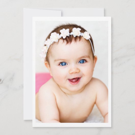 SWEET ONE waterverf taart 1e verjaardag Kaart (Achterkant)