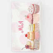 Sweet One Year Old Birthday Party  Spandoek (Verticaal)