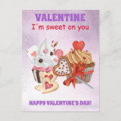 Sweet op je Cupcake-Valentijnsdag Briefkaart (Voorkant)