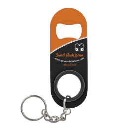 Sweet Oranje Bean Promotional Business Sleutelhang Mini Flessenopener
