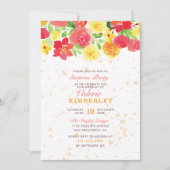 Sweet Oranje Botanische Rozen Spring Surprise Part Kaart (Voorkant)