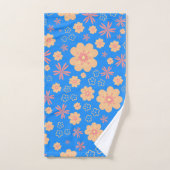 Sweet Oranje Floral Pattern Bath Towels Bad Handdoek (Handdoek)