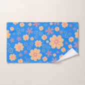 Sweet Oranje Floral Pattern Bath Towels Bad Handdoek (Handdoek)