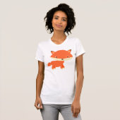 Sweet oranje fox t-shirt (Voorkant volledig)