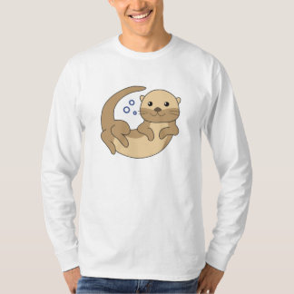 Sweet Otter zwemt in het water grappige otter T-shirt