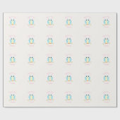 Sweet Owl Birthday Cadeaupapier (Vlak)