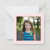 Sweet Owl Pink Valentijns's Classroom fotokaart Notitiekaartje (Achterkant)