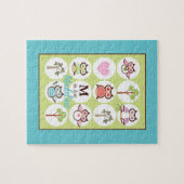 Sweet Owl Sampler Personalizeerd Legpuzzel (Horizontaal)