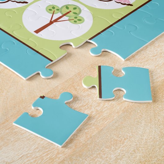 Sweet Owl Sampler Personalizeerd Legpuzzel (Zijkant)