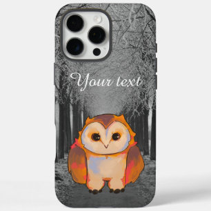 Sweet owl, winter uil iPhone 16 pro max hoesje