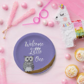 Sweet Owlet Papier Bord in Donker Paarse (Feest)