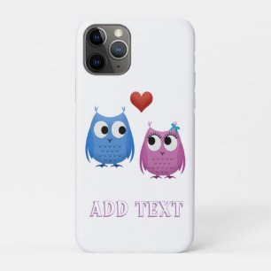 Sweet owls in de liefde, beginnende iPhone case