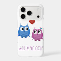 Sweet owls in de liefde, beginnende iPhone case