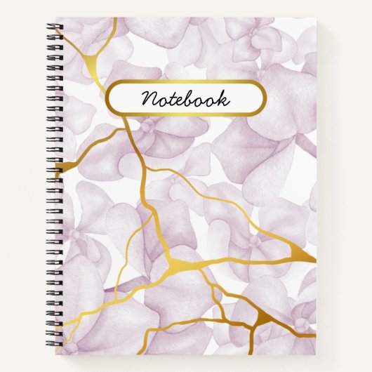 Sweet Paarse Floral Notitieboek (Voorkant)