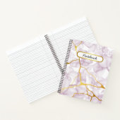 Sweet Paarse Floral Notitieboek (Binnen)