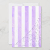 Sweet paarse kabouter spookachtig kinder Halloween Kaart (Achterkant)