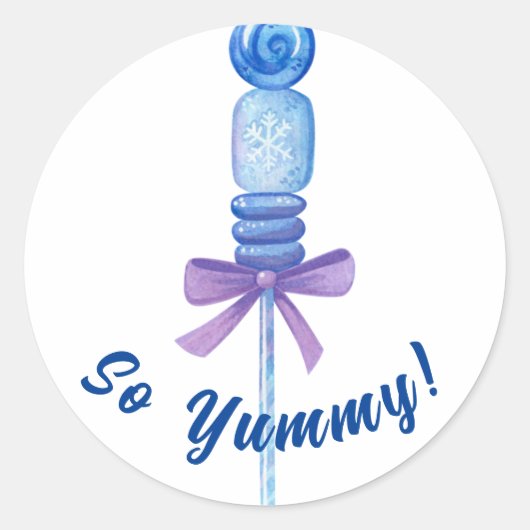 Sweet paarse snoep kinder sticker (Voorkant)