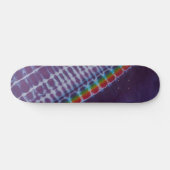 Sweet Paarse Stripe Tie Dye Skateboard (Horizontaal)