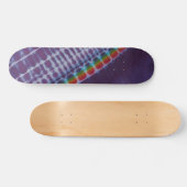 Sweet Paarse Stripe Tie Dye Skateboard (Horizontaal)