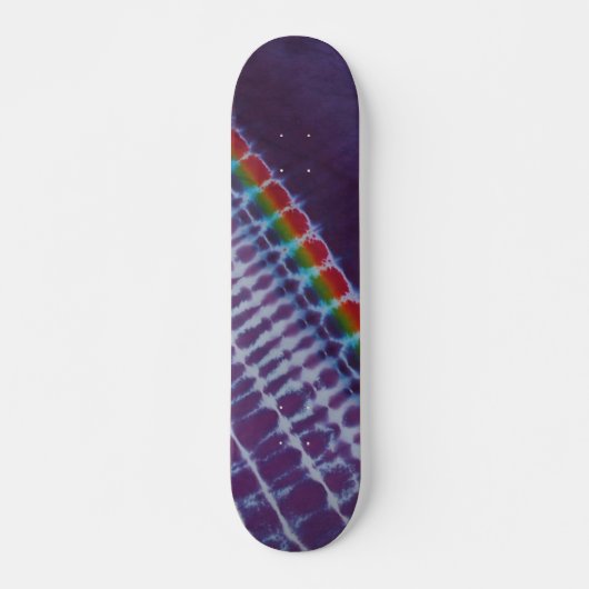 Sweet Paarse Stripe Tie Dye Skateboard (Voorkant)