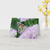 Sweet Painted Lady Kaart (Gele Bloem)