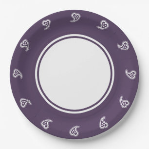 Sweet Paisley Hearts in Bord van Paars papier