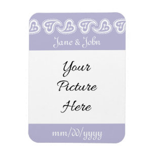 Sweet Paisley Hearts in Lavender Reminder Magnet Magneet