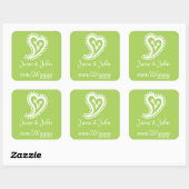 Sweet Paisley Hearts in Peridot Sticker (Vel)