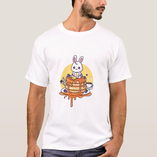 Sweet Pancake Bunny T-shirt (Voorkant)